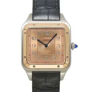 Cartier Santos Dumont LM World Limited 500 W2sa0025 Men's Watch Pink 18K Pink